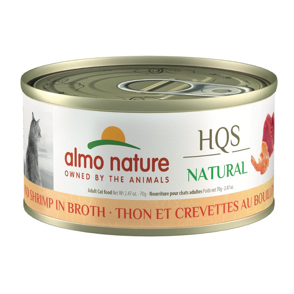 Almo Nature HQS Natural Tuna With Shrimp In Broth Cat Wet Food | Kanu Pet
