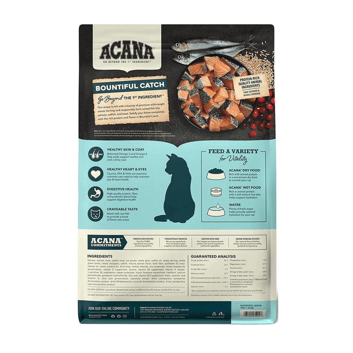 Acana Bountiful Catch with Wild Caught Salmon Cat Food Purchase  | Kanu Pet