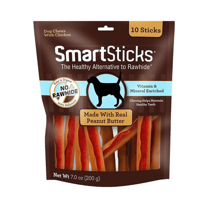 SmartSticks Rawhide-Free Peanut Butter Dog Treats | Kanu Pet