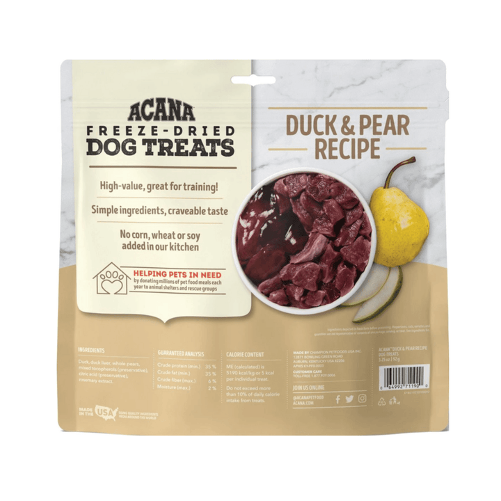 Acana Dog & Pear Formula Freeze-Dried Treats For Dogs| Kanu Pet