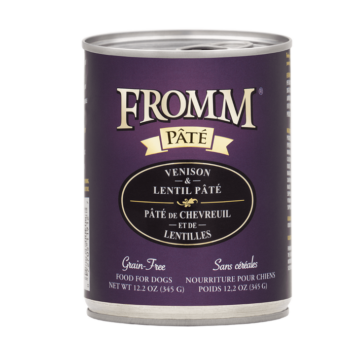 Fromm Dog Can GF Pate' Venison & Lentil 12.2 oz | Kanu Pet