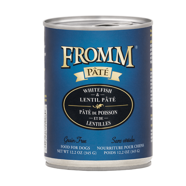 Fromm Dog Can GF Pate' Whitefish & Lentil 12.2 oz | Kanu Pet
