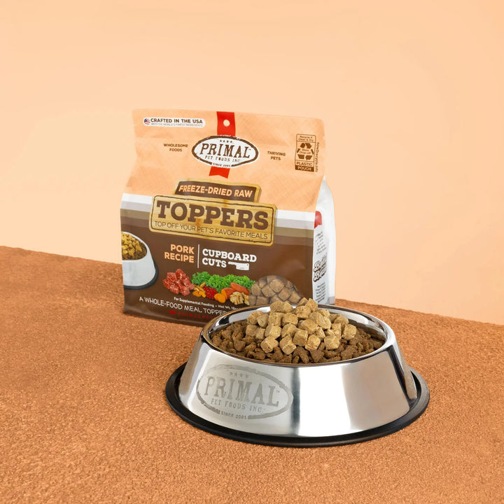 Primal Freeze Dried Raw Toppers Pork Flavor for Dogs | Kanu Pet