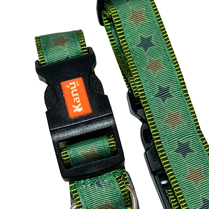 Kanu Pet Military Star / Olive Green Dog Collar | Kanu Pet