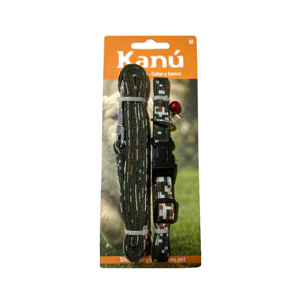 Kanu Pet Grey Camo Combo Dog Leash & Collar | Kanu Pet