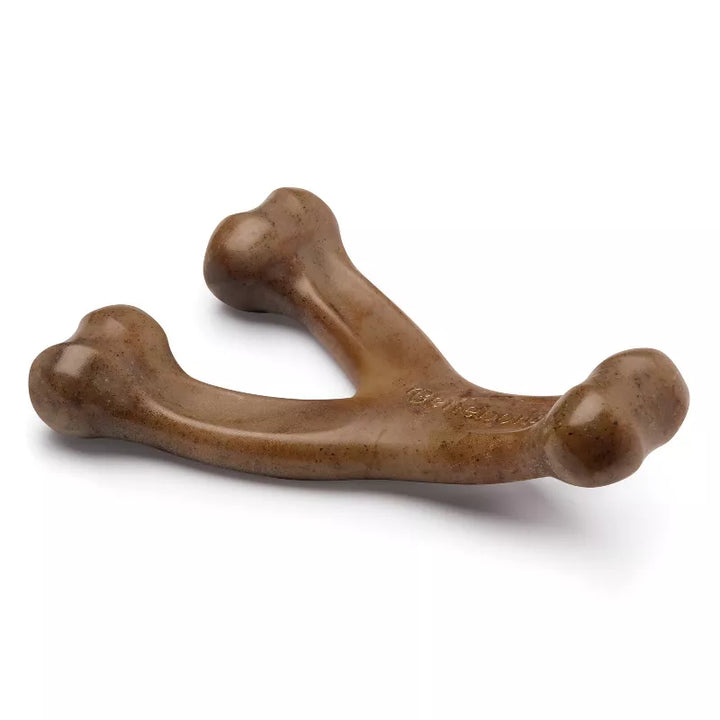 Benebone Bacon Flavor Wishbone Dog Chew Toy| Kanu Pet