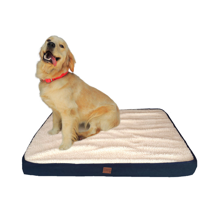 Kanu Pet Large Napper Cover Blue & Caramel Cat & Dog Bed | Kanu Pet