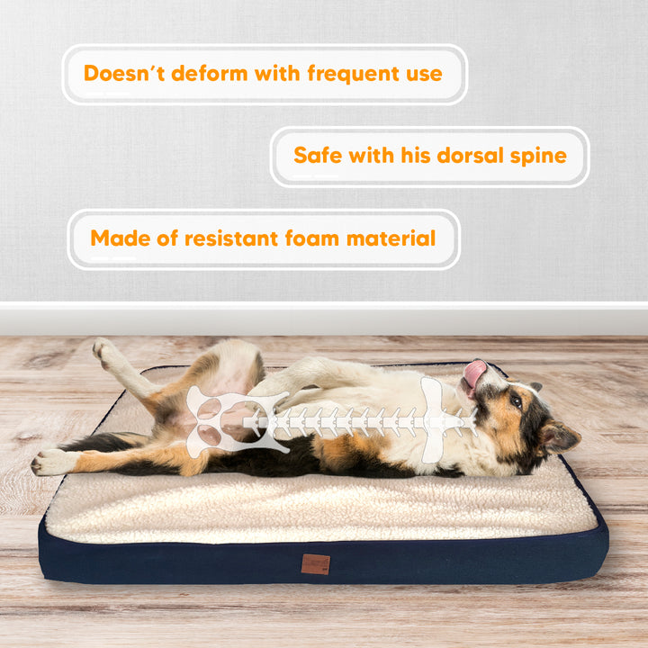 Kanu Pet Large Napper Cover Blue & Caramel Cat & Dog Bed | Kanu Pet