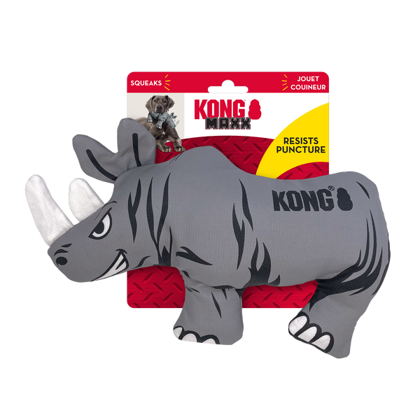 Kong Maxx Rhino Plush Dog Toy | Kanu Pet