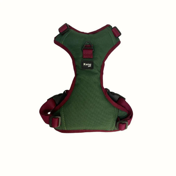 Kanu Pet Harness Dark Green Burgundy for Dogs