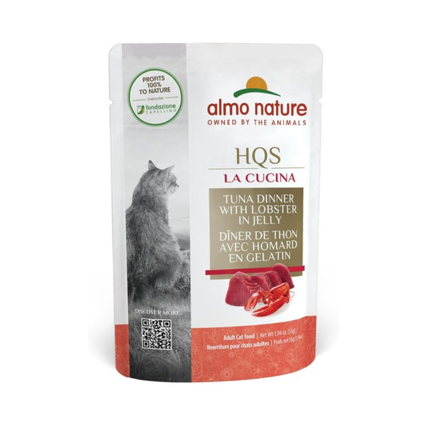 Almo Nature HQS Natural La Cucina Tuna with Lobster in Jelly Cat Wet Food