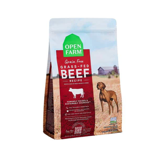 Open Farm Grass-Fed Beef Grain Free Kibble Dog Food