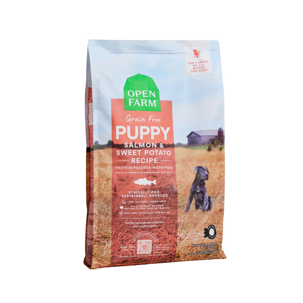 Open Farm Recipe Grain Free Kibble Salmon & Swt Potato-Puppy Dog Food