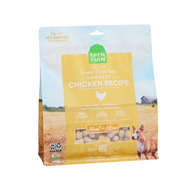 Open Farm Harvest Chicken Freeze Dried Raw Morsels Dog Food