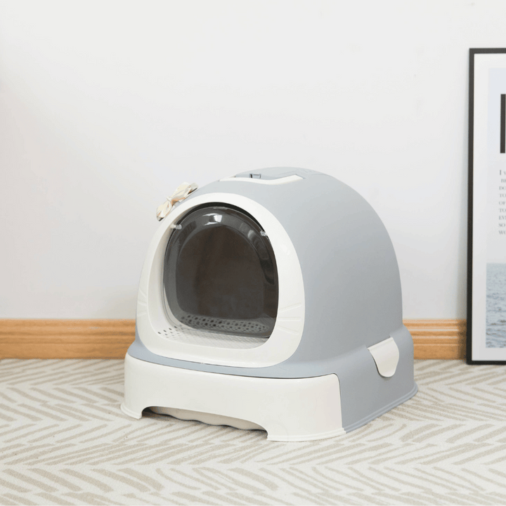 Quickway Enclosed Hooded Litter Pan with Door for Cats |Kanu Pet