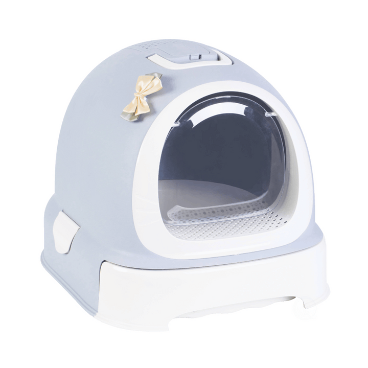Quickway Enclosed Hooded Litter Pan with Door for Cats |Kanu Pet