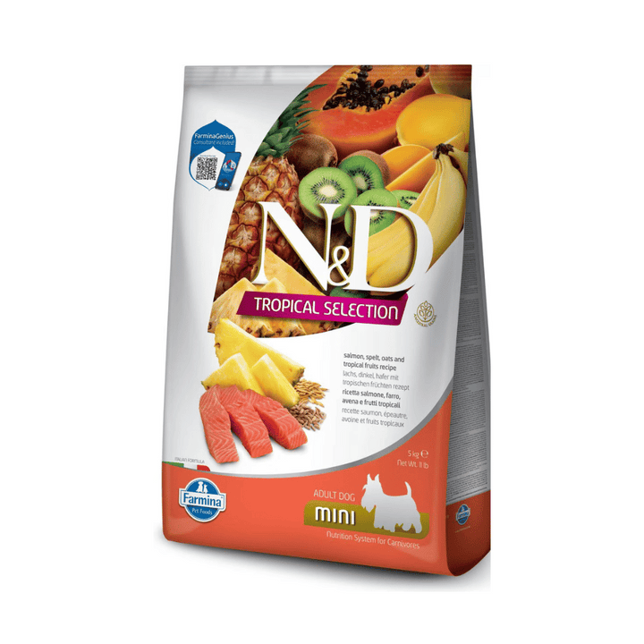 Farmina N&D Tropical Selection Salmon Adult Mini Dry Dog Food | Kanu Pet