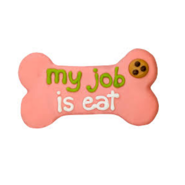 Kanu Pet My Job is Eat 6" Bone Dog Cookie