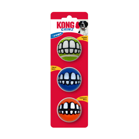 Kong Grinz Variety 3-Pk Dog Toys