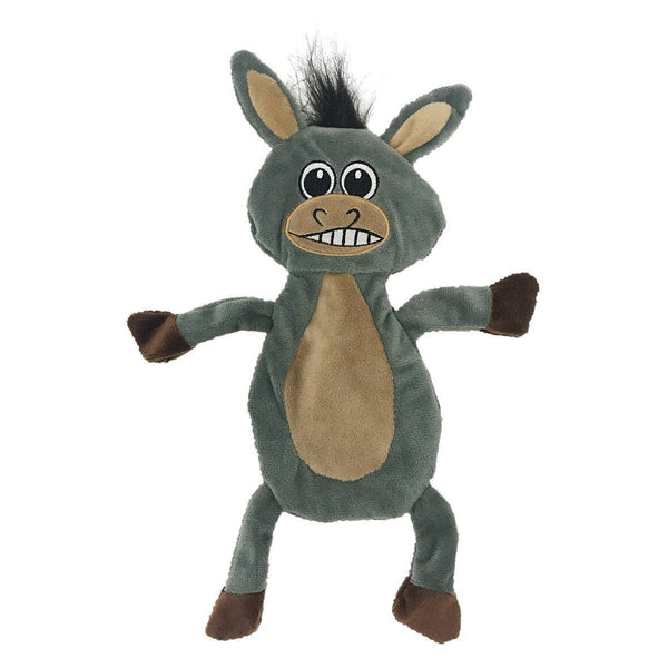 Dogline - 12" Donkey Crinkle Flat Dog Toy