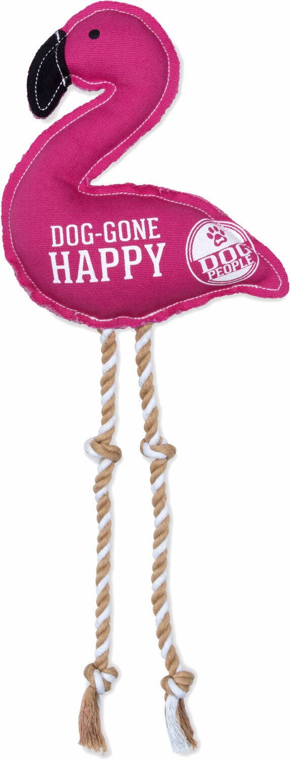 Pavilion Happy - 14.75" Canvas Dog Toy on Rope