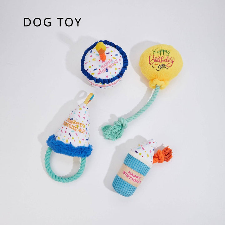 Cheerhunting Petkin Birthday Party Themed Balloon-Dog Toy | Kanu Pet