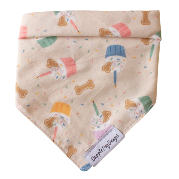 Dapple Dog Designs - Party Pupcakes Bandana - Birthday Bandana