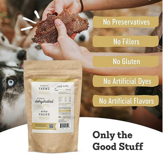 Farm Hounds Dog Turkey Jerky Treat| Kanu Pets