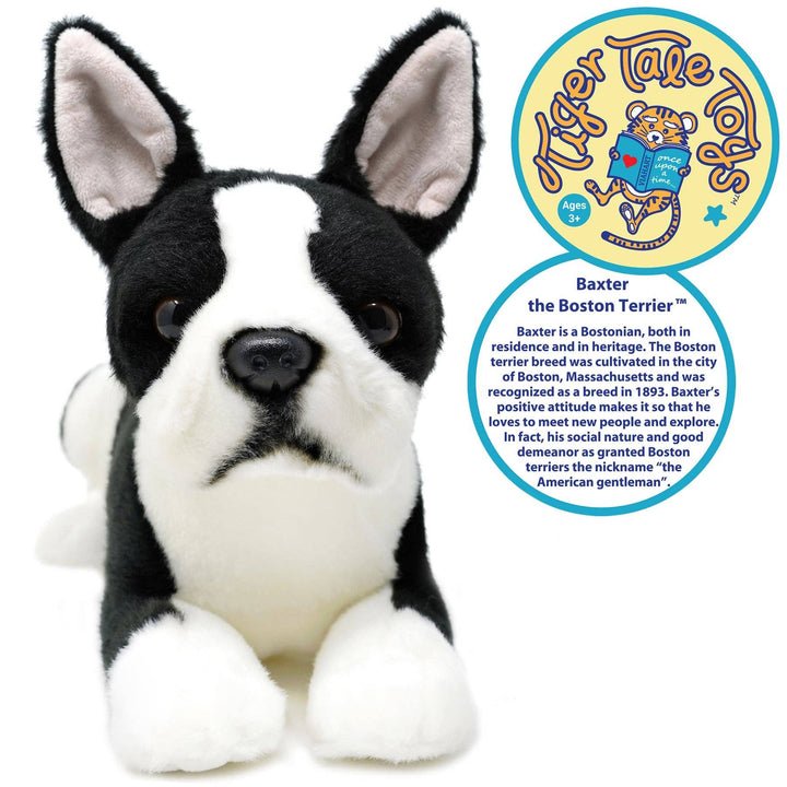 Viahart Toy Co. Baxter The Boston Terrier Plush Dog Toy | Kanu Pet