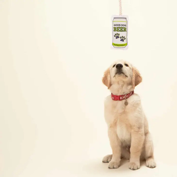 Rope Dog Toy Can of Beer