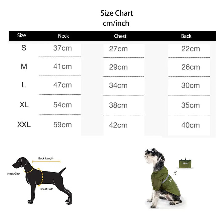 Cheerhunting Ozzie Colorful Dog Raincoat | Kanu Pet