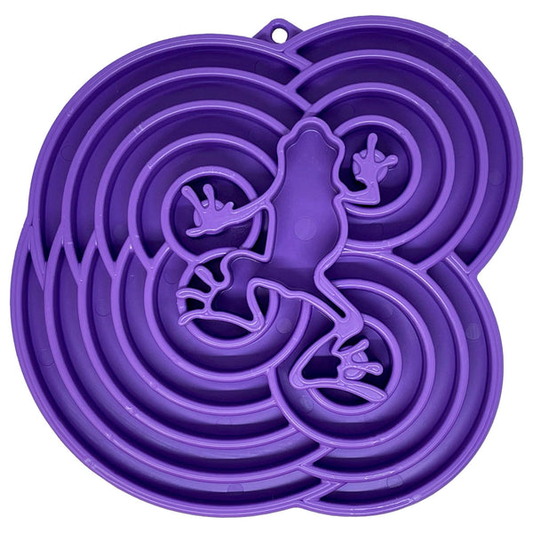 SodaPup Dog Toys - Water Frog Design eTray Enrichment Tray for Dogs - Purple