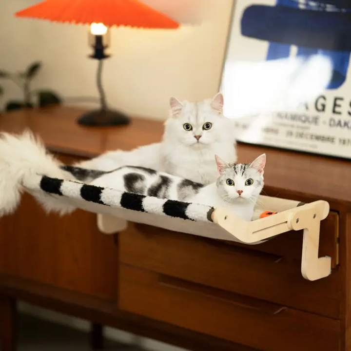 Curatepet  Cat hammock bed-Black/White | Kanu Pet