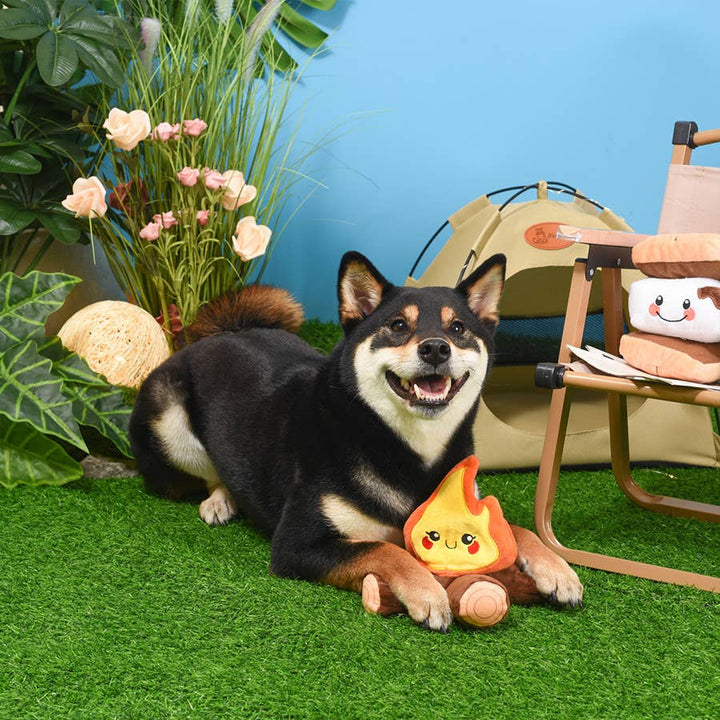 HugSmart Camping Pups - Campfire Plush Dog Toy | Kanu Pet