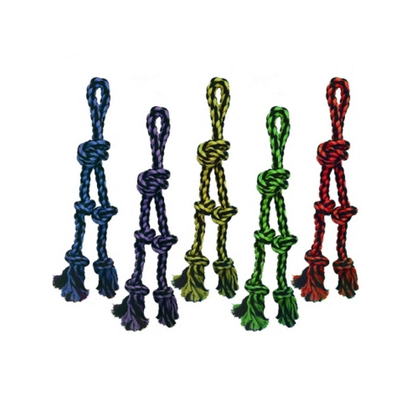King Wholesale Pet Goods - Multipet Nuts For Knots Rope W/Danglers - 15 Inch