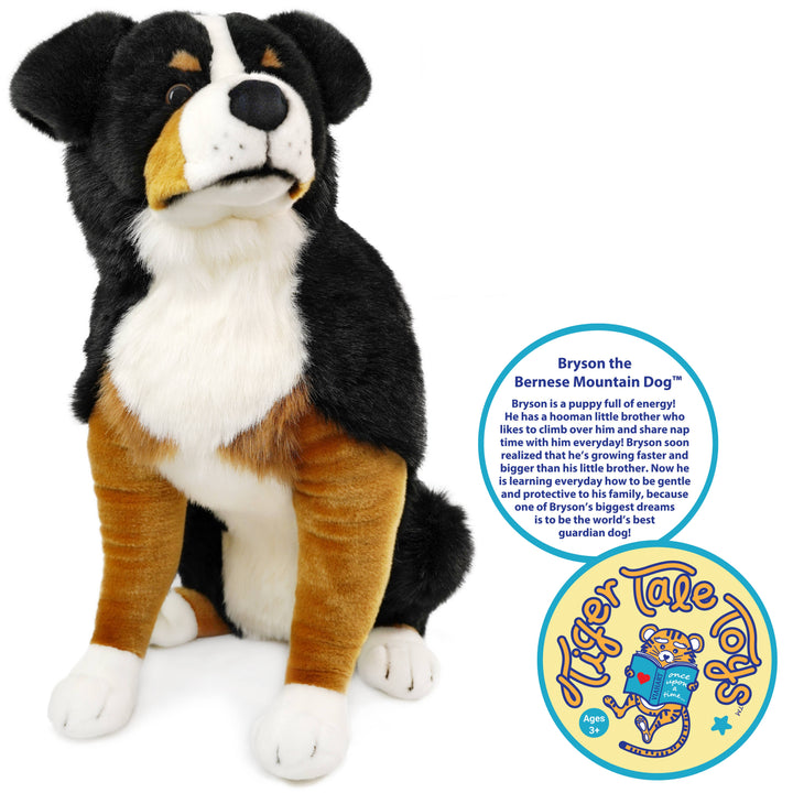 Viahart Toy Co.  Bryson the Bernese Mountain Plush Dog | Kanu Pet