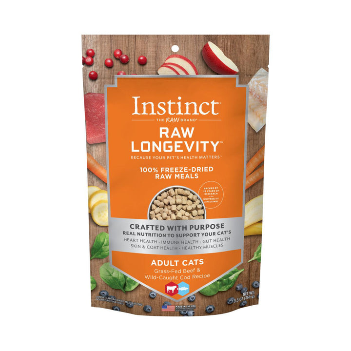Instinct Raw Longevity Freeze-Dried Beef & Wild-Caught Cat| Kanu Pet