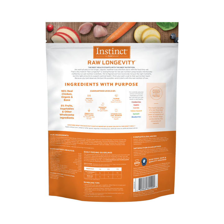 Instinct Raw Longevity Frozen Bites Cage-Free Chicken Cat| Kanu pet