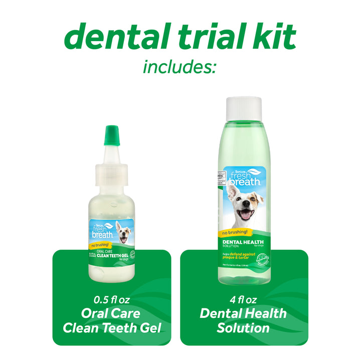 Tropiclean Fresh Breath Oral Care 2-Week Dog Trial Kit | Kanu Pet