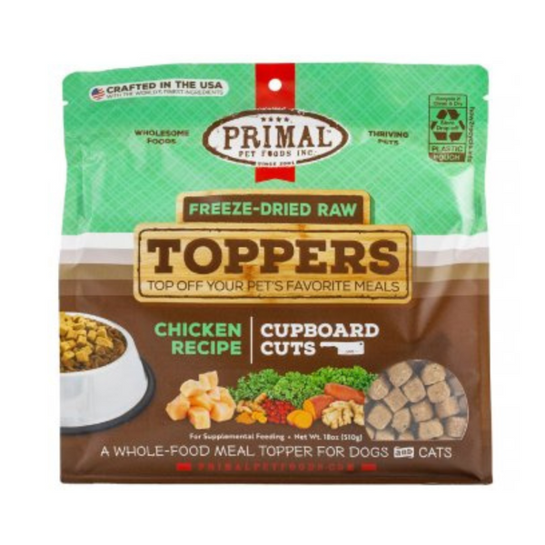Primal Freeze Dried Raw Toppers Chicken Flavor for Dogs | Kanu Pet