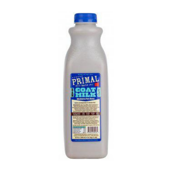 Primal Raw Goat Milk+ Blueberry Pom Rust 32 Oz for Dog & Cat| Kanu Pet