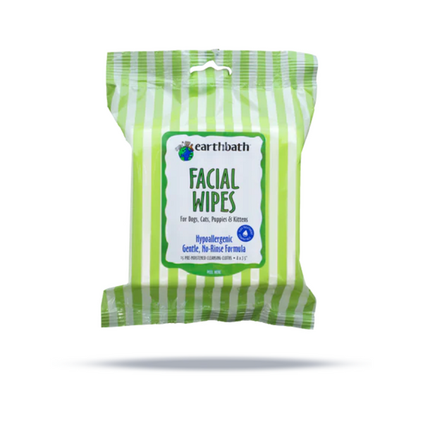 Earthbath Facial Wipes Hypo-Allergenic Dog Supplies | Kanu Pet