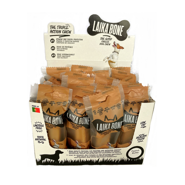 Laika Bone Cheese & Peanut Butter Dog Chew Treat | Kanu Pet
