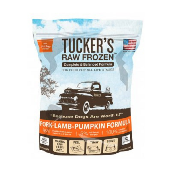 Tucker's®  Basics Pork-Lamb-Pumpkin Raw Food For Dogs | Kanu Pet