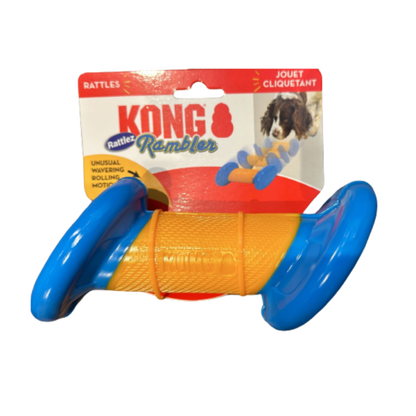 Kong Rambler Rattlez Dumbbell Dog Toy | Kanu Pet