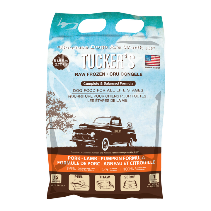 Tucker's®  Basics Pork-Lamb-Pumpkin Raw Food For Dogs | Kanu Pet
