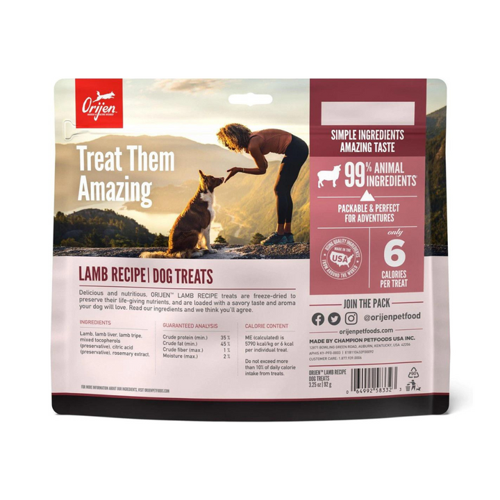 Orijen Grass-Fed Lamb Freeze-Dried Dog Treats | Kanu Pet