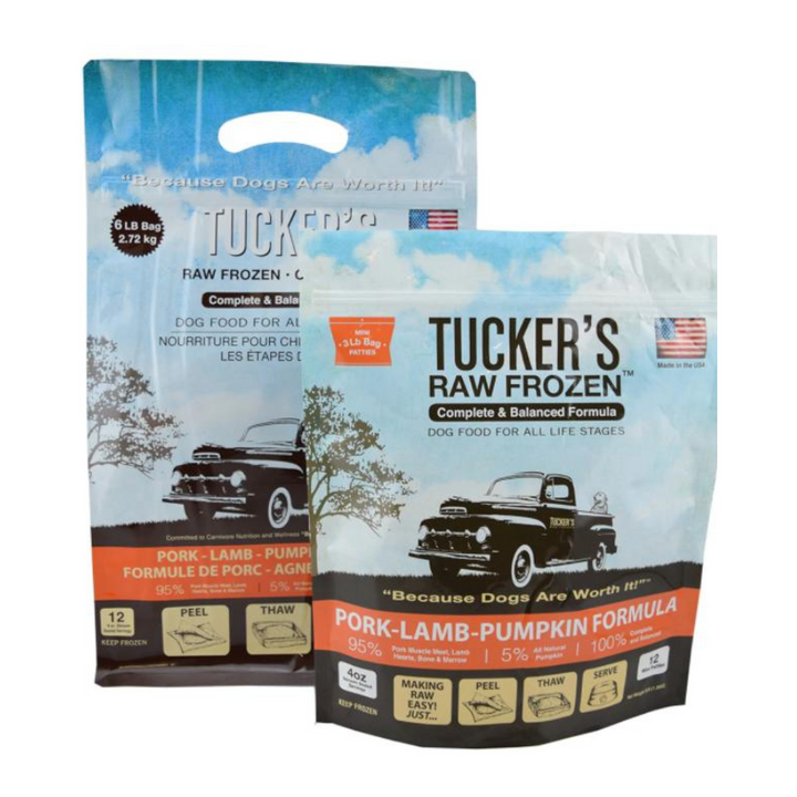 Tucker's®  Basics Pork-Lamb-Pumpkin Raw Food For Dogs | Kanu Pet