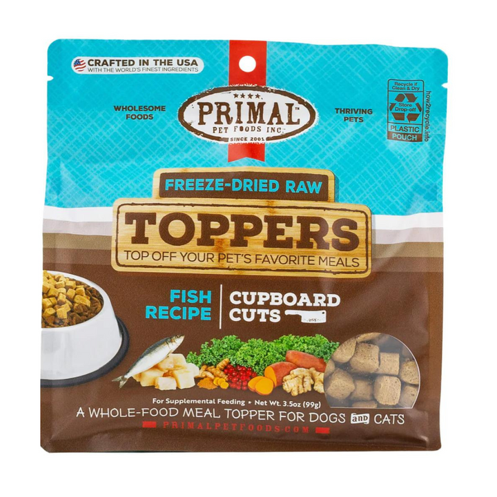 Primal Freeze Dried Raw Toppers Fish Flavor for Dogs | Kanu Pet