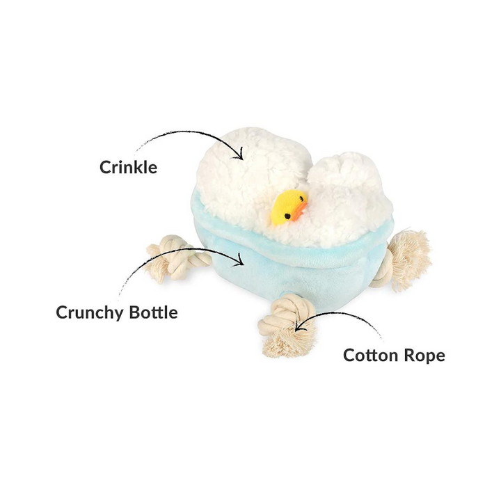 PetPlay Rub-a-dub-Tub Plush Dog Toy | Kanu Pet